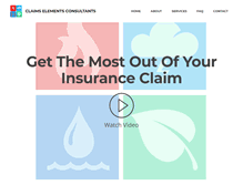 Tablet Screenshot of claimselementsconsultants.com